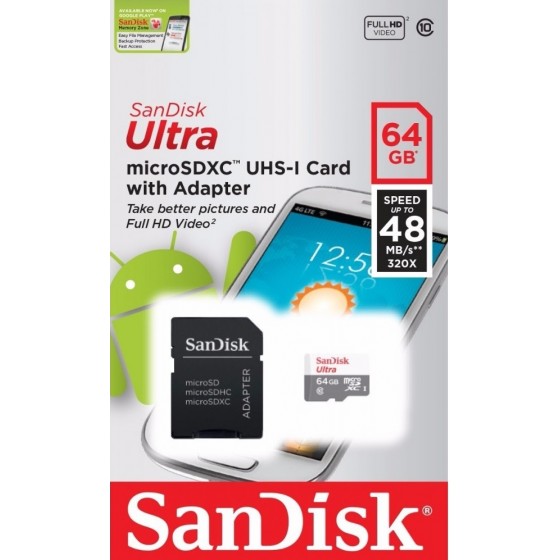 MicroSD Clase 10 Sandisk 64GB