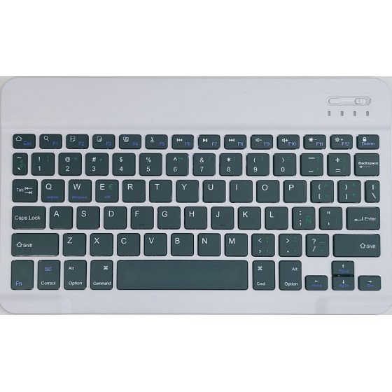 Teclado Bluetooth Verde Oscuro 10" (Ipad, PC, Smartphones)