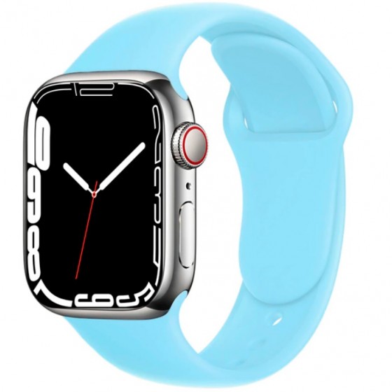 Correa Silicona AppleWatch Celeste