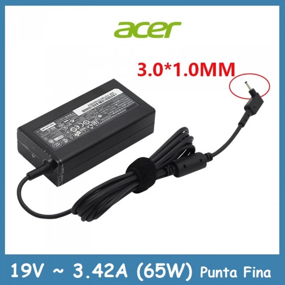 Cargador Notebook ACER 65W Punta Fina 1.0MM