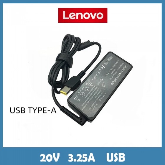 Cargador Notebook LENOVO 65W tipo USB