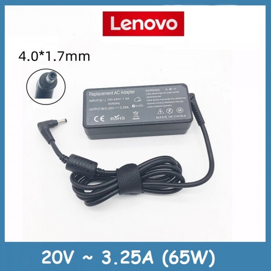 Cargador Notebook LENOVO 65W Punta Fina 1.7mm