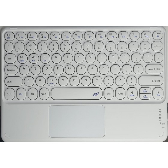 Teclado Bluetooth con Touchpad Blanco (Ipad, PC,...